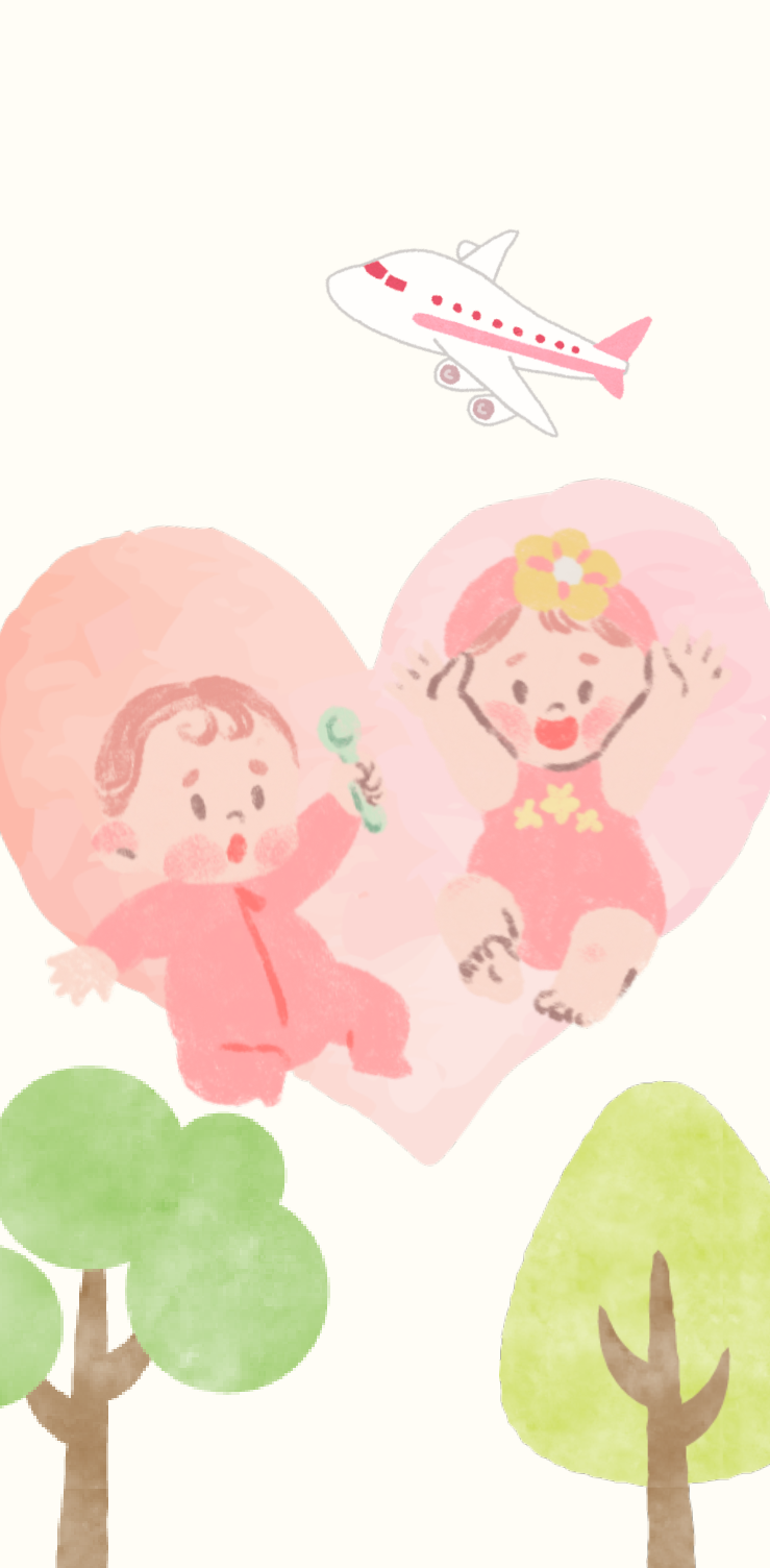 ハートと赤ちゃん等